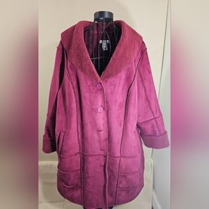 Jessica London Size 20 Burgundy